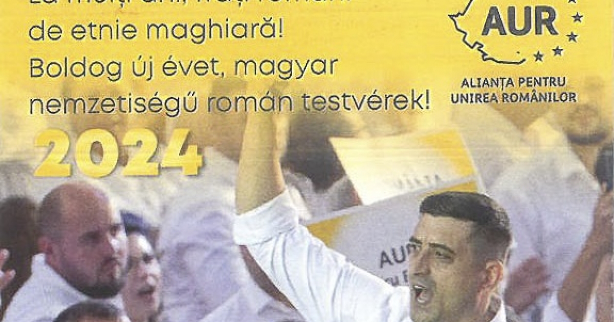 Kétnyelvű naptárokkal árasztotta el a csíkszéki településeket is az AUR